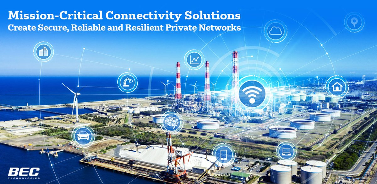BEC Technologies is engaged in elevating #utility communications via 4G #LTE and #5G network solutions to safeguard assets and optimize operations for critical infrastructures, such as utilities, ports, transportation, and more. Explore now, ow.ly/zu9V50FZ8xt