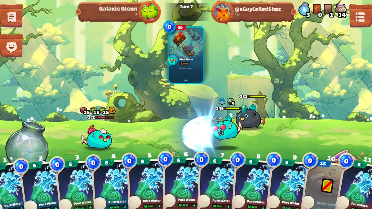 LStormcatcher's tweet photo. Unli Blue Moon combo is so broken :(  @Jihoz_Axie https://t.co/iyyxIiX1OM
