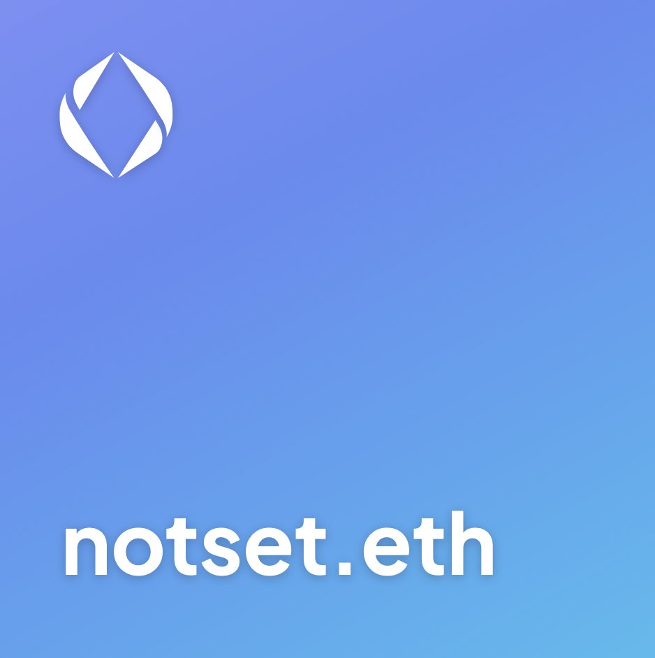 Domainclubx's tweet photo. notset.eth
for sale 48,96 ETH

#notset
#opensea #web3 #ensdomains #nft #Domains #nfts #ens #crypto #hns #unstoppabledomains #nftcommunity #emojidomains #Domain #domainnamesforsale 

https://t.co/rW9eZDX8iS https://t.co/M9eHgHfUM7