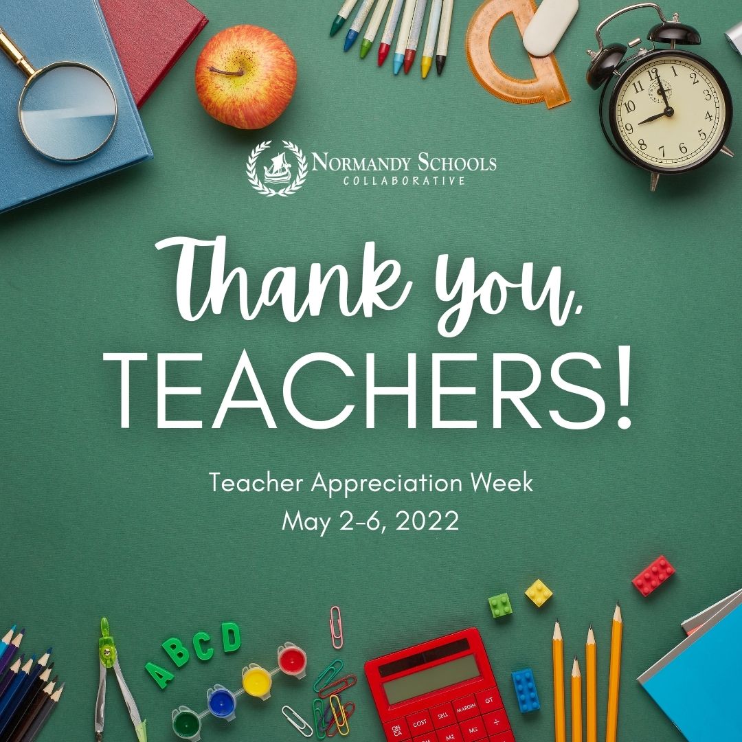 NormandySC1's tweet photo. Happy #TeacherAppreciationWeek! Thank you for everything you do for our students and for making a difference in their lives! Throughout the week we'll be spotlighting Normandy teachers who exemplify the Viking way. #NormandyStrong #VikingPride #NormandyNext https://t.co/GLlytDBoQa