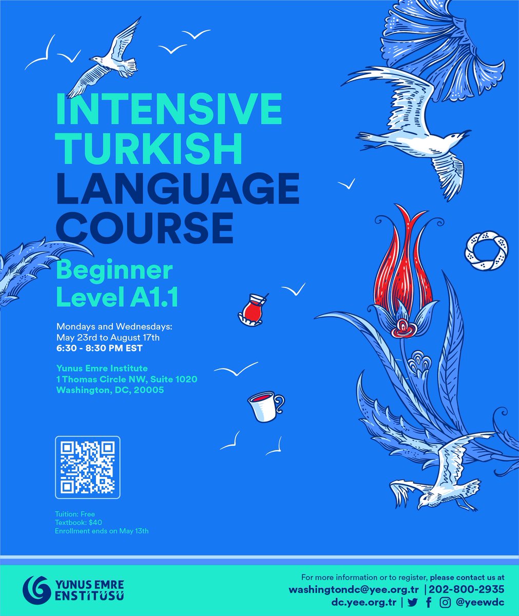 yeeamerika's tweet photo. ๐ฃWe are delighted to announce that we will be returning to the ๐ถ๐ป-๐ฝ๐ฒ๐ฟ๐๐ผ๐ป classes here at the Institute for the A1.1 #TurkishLanguage course
We are excited to have you all back for some in-person ๐น๐ท #languagelearning ๐๐
Apply here now: https://t.co/PVknkhV3b8 https://t.co/X8VWQheDhF