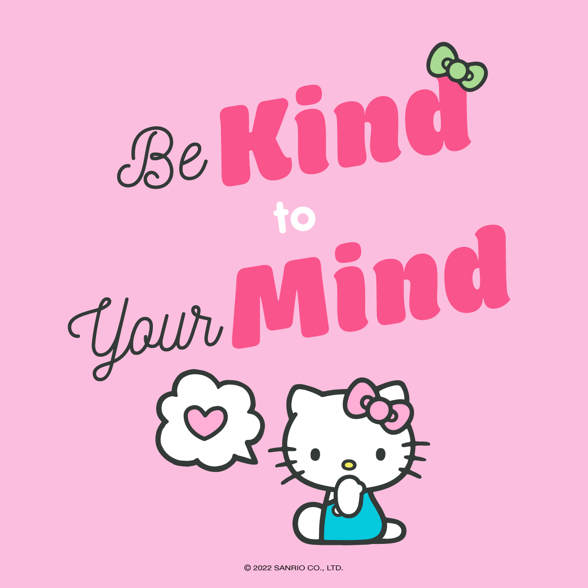 hellokitty's tweet photo. It’s #MentalHealthAwarenessMonth 💞  Tag someone who needs a friendly reminder. https://t.co/hpIOj4p431