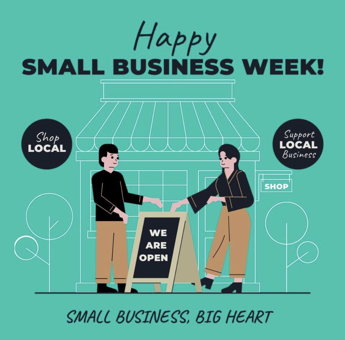 Happy Small Business Week! Recognizing the important contributions of America’s entrepreneurs and small business owners. Here's to the dreamers, doers, shakers and makers!