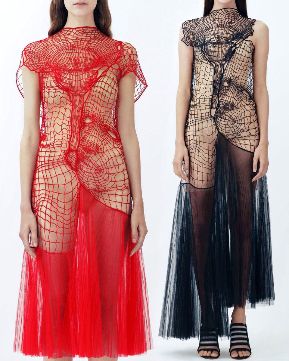 gastt_fashion's tweet photo. Looks from Christopher Kane Resort 2014.

The collection features various pieces that use swiss lace to evoke 3D wireframe models. https://t.co/M8x6sVwmEl