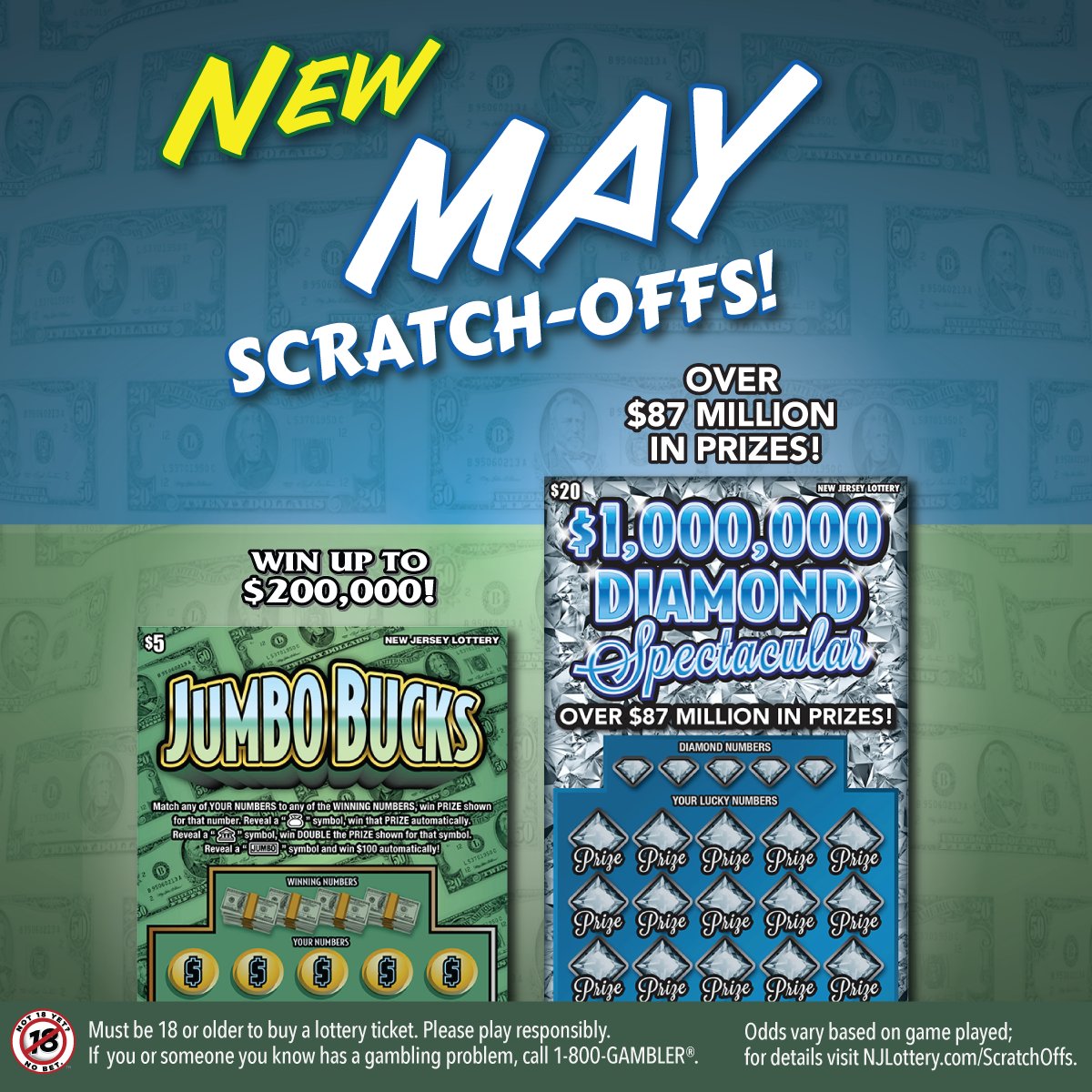 New Jersey Lottery on Twitter "This month’s new ScratchOffs are