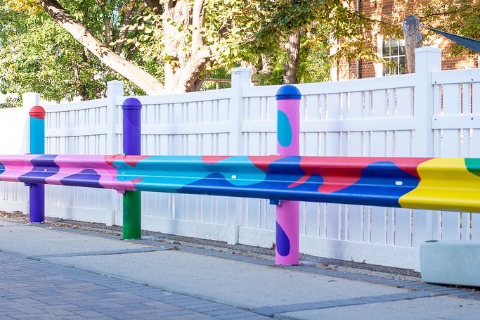 johnnydraco_'s tweet photo. @wehaverealize work comes to life when the work has a purpose for kids. We collaborated with @DowntownLongmnt to turn a rusted guard rail into a colorful mural.
•
•
•
#wehaverealize #paint #mural #playground #daycare #longmont #abstract #novacolor https://t.co/UXNfxw1Zz0