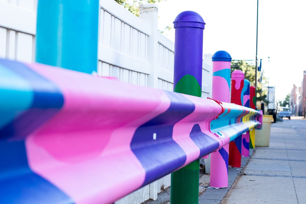 johnnydraco_'s tweet photo. @wehaverealize work comes to life when the work has a purpose for kids. We collaborated with @DowntownLongmnt to turn a rusted guard rail into a colorful mural.
•
•
•
#wehaverealize #paint #mural #playground #daycare #longmont #abstract #novacolor https://t.co/UXNfxw1Zz0
