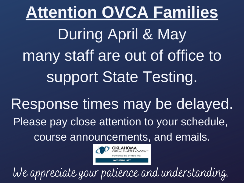 OVCAk12's tweet photo. Reminder - State Testing is for students in grades 3-8 and 11.
Find more information on the OVCA Hub: https://t.co/ACZiXlPdgb https://t.co/ZkHlNgUB3z https://t.co/6PiVKaTjNU