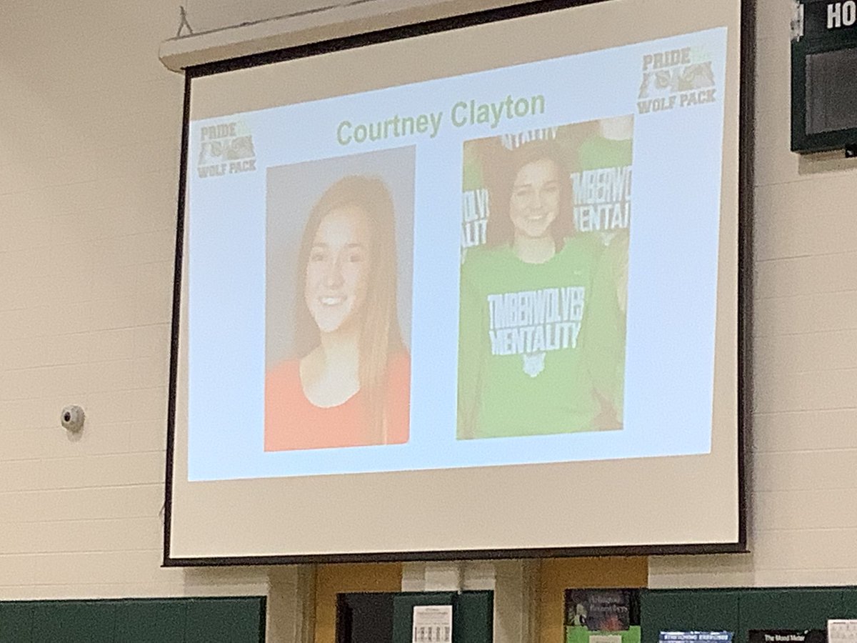 Kirrclass's tweet photo. Our first all-school assembly @AHSD25Thomas in over two years recognizes our #PrideOfTheWolfpack scholarship nominees, winners, and our #LeanOnMe awards for Mrs. Joerger and upcoming retiree (after 50 years) Mr. Javurek! https://t.co/96005wHo4x