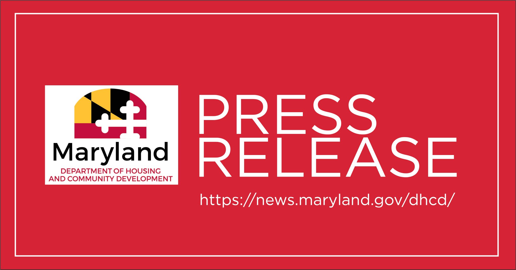 Maryland Dept of Housing & Community Development on Twitter "PRESS