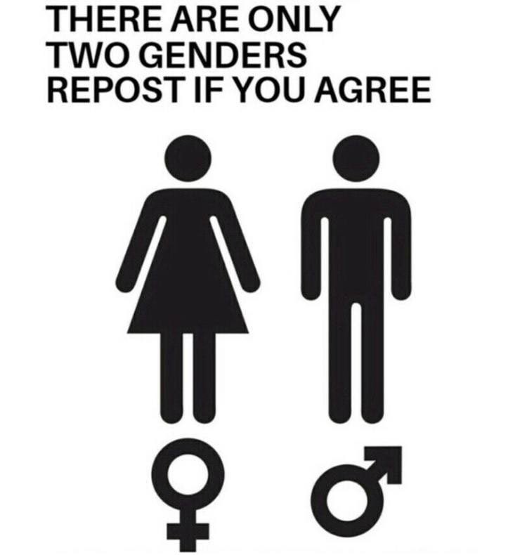 “세상엔 오직 두가지 성(남, 여) 만 있습니다. 동의 하시면 리트윗 해주십시요”