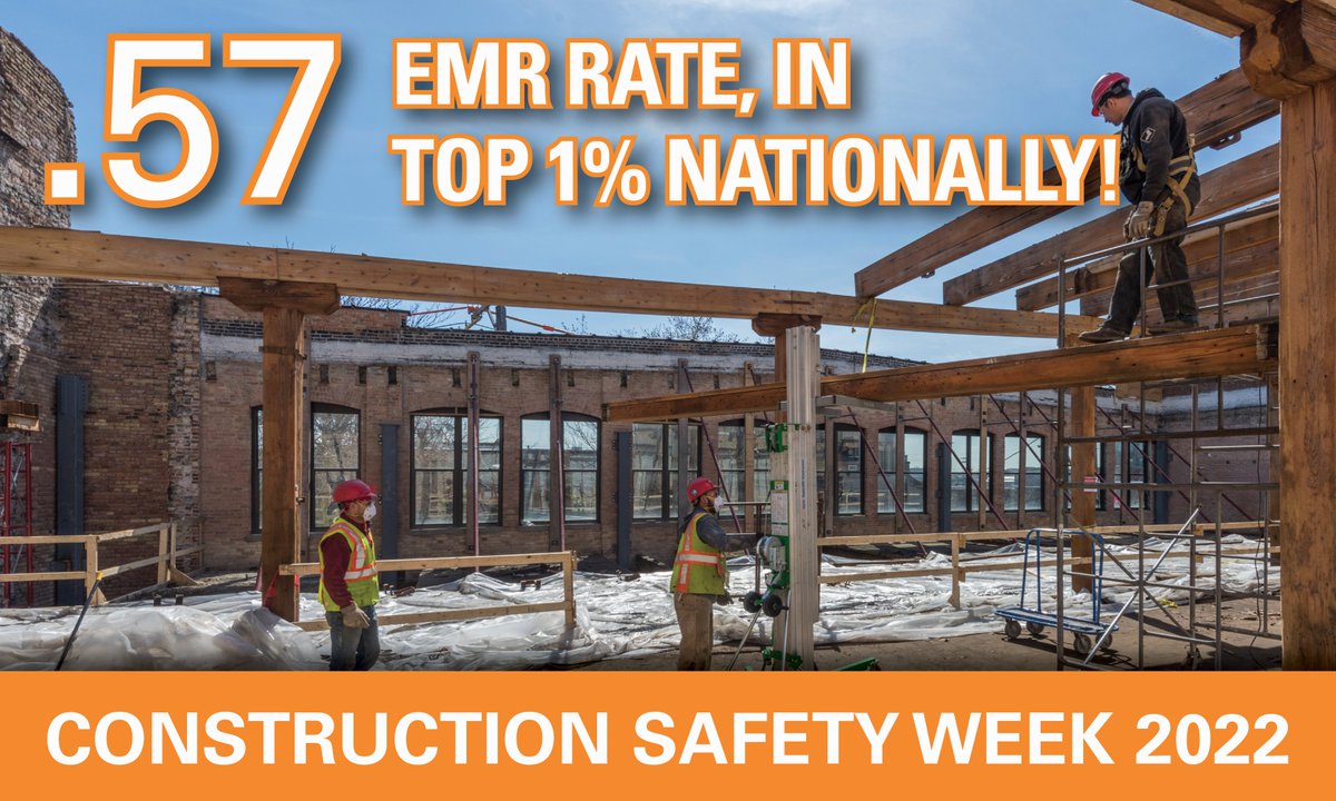 ECIbuild's tweet photo. To kick off #ConstructionSafetyWeek2022, we celebrate the #SafetyFirst culture we’ve built through collaboration, knowledge, and best practices. Safe work does not occur by chance—it’s the result of careful attention, and a collective commitment by all.
#ECIBuild #BuildSafe https://t.co/z0WKnYQYxH