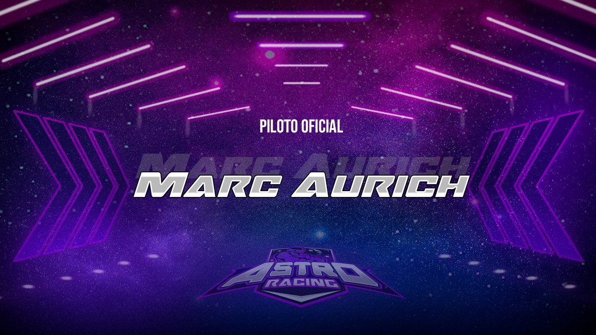 📢 ¡Nuevos pilotos llegan a <a href="/Astro_Racing/">Astro Racing</a>!

Hoy queremos darle la bienvenida a varios pilotos que en las ultimas semanas/meses se unieron a Astro.

El primero de ellos <a href="/AurichMarc/">Marc Aurich</a> 🇪🇸, el cual ya esta compitiendo con nosotros y dándolo todo en pista💪

#WeAreAstro 👽