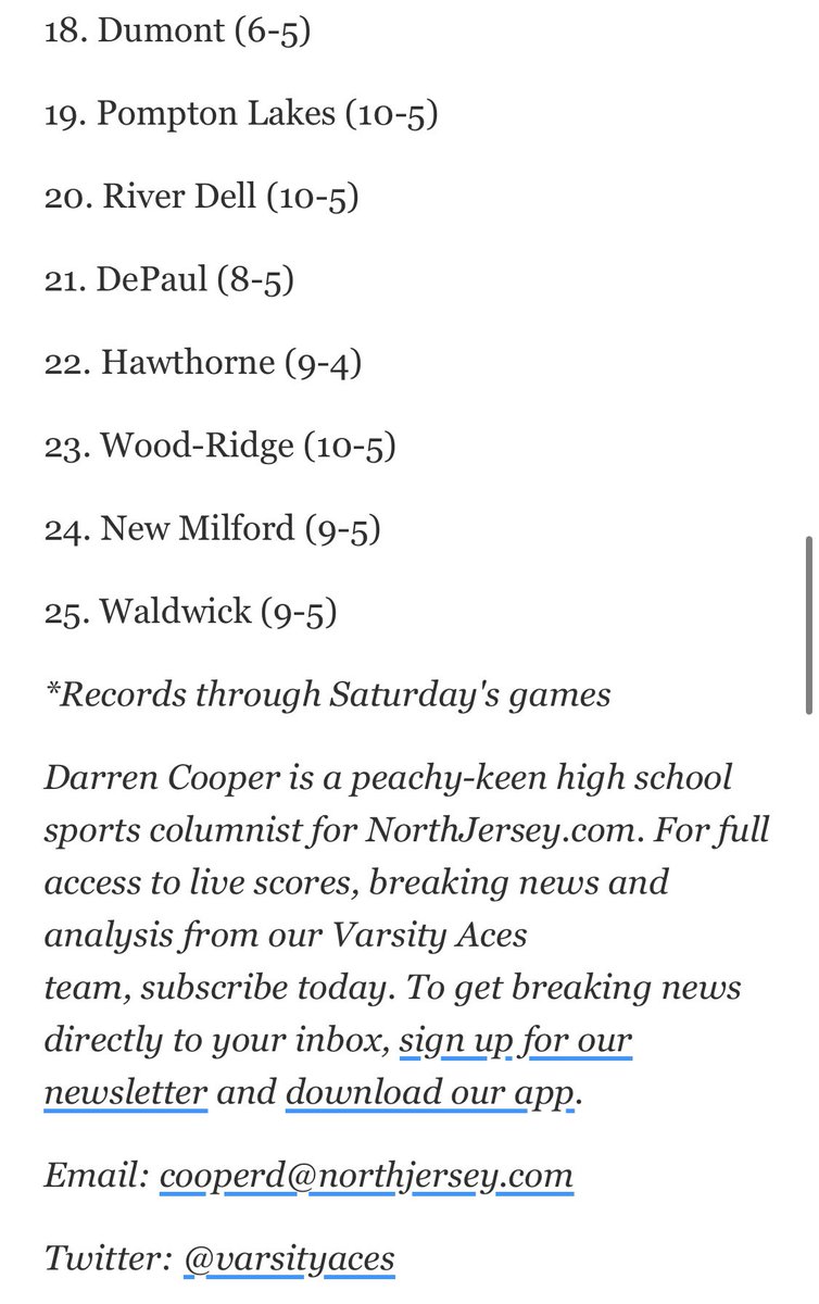 WHSAthletics234's tweet photo. Our 🥎 team comes in this week as the #15 ranked team in @northjersey weekly ranking!
#PantherPride
#NJIC
#NJSIAA
#BCWCA https://t.co/UhsUb6QvZU