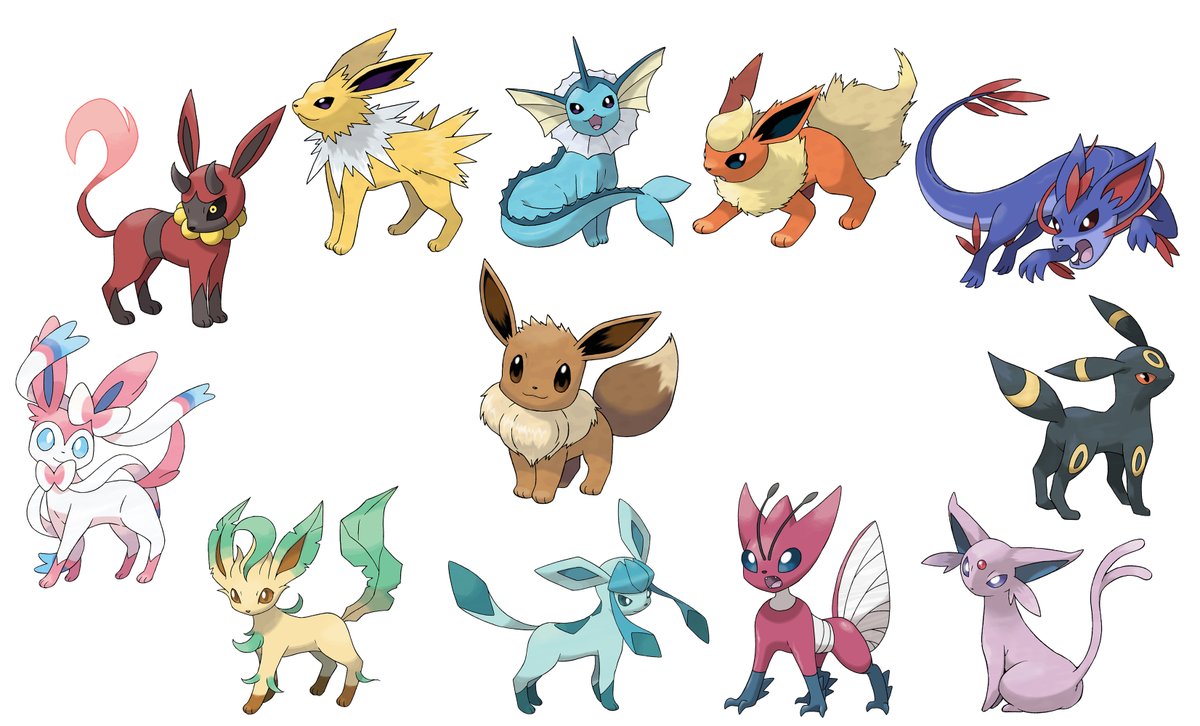 Pokemon Fan Art Imagines Eevee and Its Evolutions as Humans