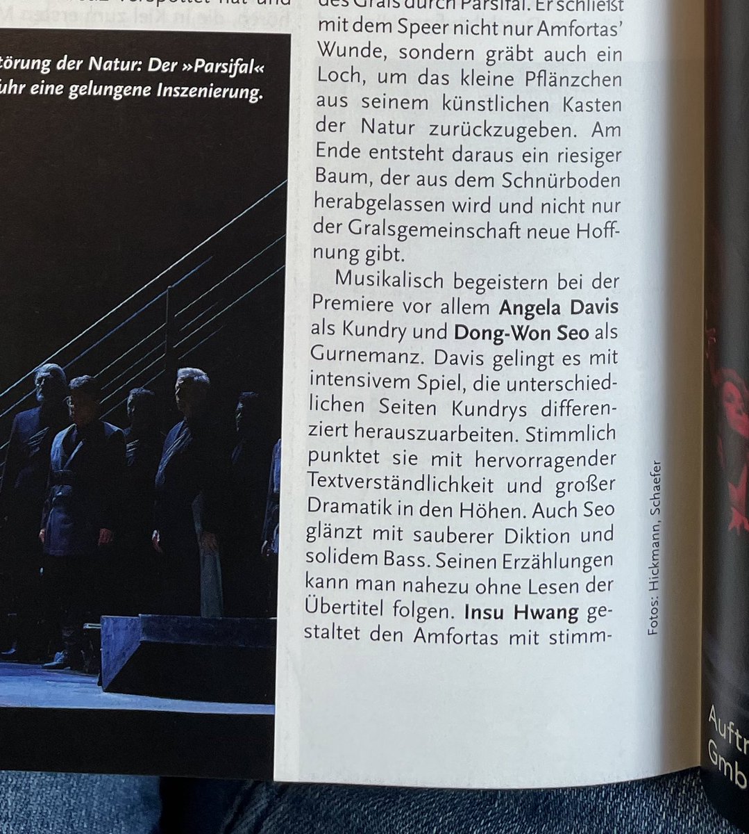 AngelabicDavis's tweet photo. Danke #opernglas für die schöne Kritik unseres #Parsifal am @theaterhagen https://t.co/tb0UCrEDzi