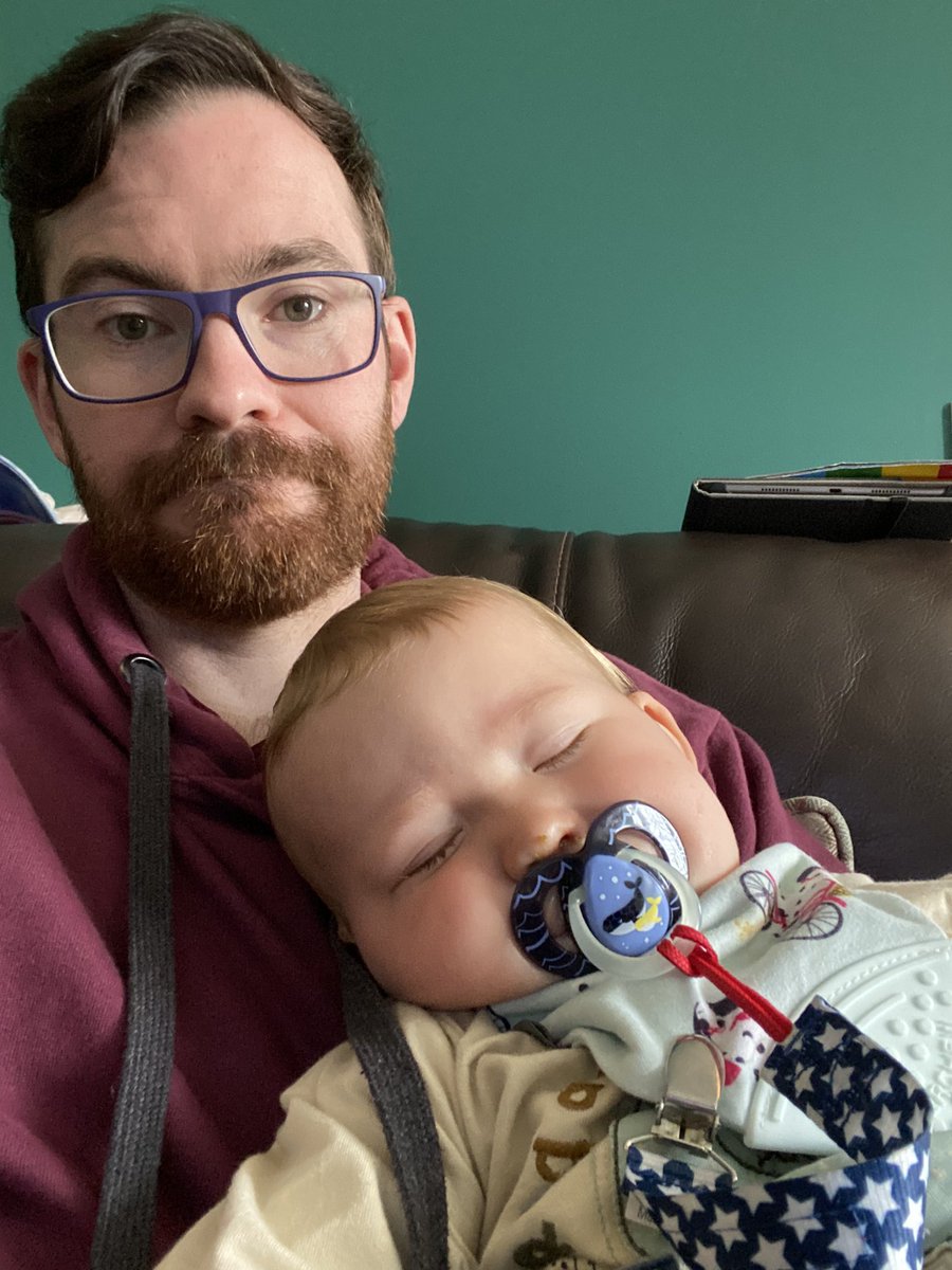 TechReilly's tweet image. Me: I’m gonna be so productive this bank holiday. 
Sick baby: