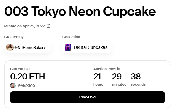 We enjoy our first bid!😇🧁🌸
Thank you for your support @EtherStu @etherstuListed!
And of course a BIG thank you <a href="/_AlexX100_/">Alexei Stasiuk</a> 😍
#NFT #NFTdrop #nfart