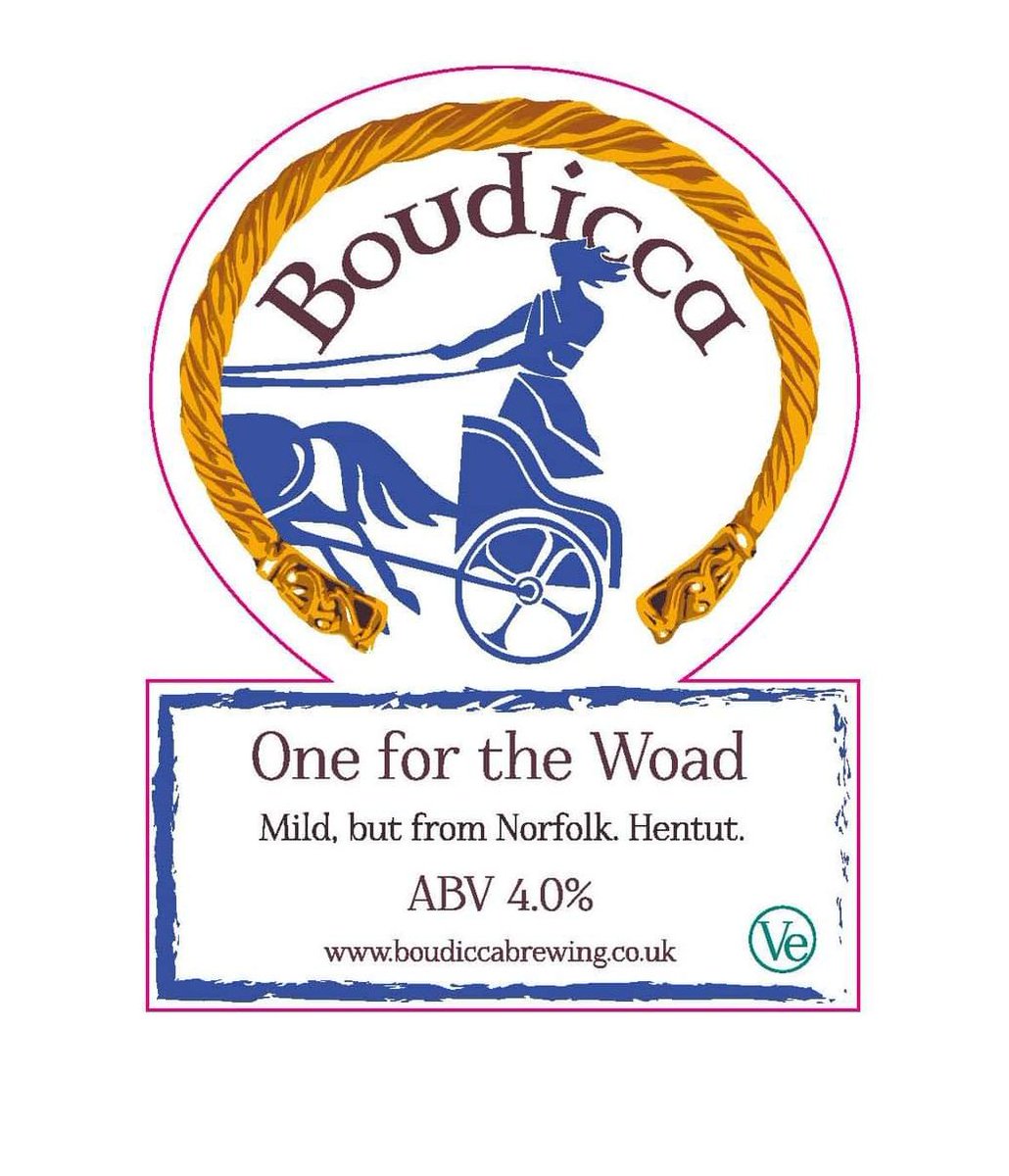 #NewBeerAlert Very excited to announce our new 4% dark beer - One For the Woad! It's a blend 10 malts & 4 hops and is very easy drinking. 
Available in cask from this week!
#MildForMay #RealAle #VeganBeer #WarriorWoad