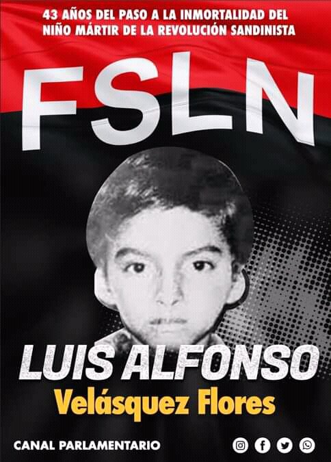 #Nicaragua recuerda los 43 años del tránsito a la inmortalidad del Niño Héroe Luis Alfonso Velásquez Flores <a href="/HoChiMinhF/">FSLN Distrito3-Matagalpa🇳🇮</a> <a href="/corpav_m/">Carnitas Sandinista ❤🖤❤🇳🇮</a> <a href="/FelixAguirre123/">Felix Aguirre</a>