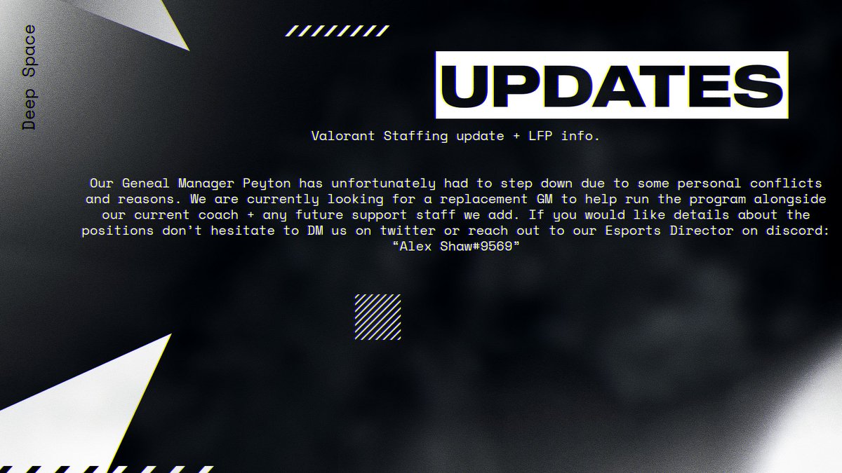 Valorant Roster updates: Looking for a replacement General Manager, see details below.

<a href="/HitBox_Hiros/">Tag @HitBoxAcademy Please ❤️</a>