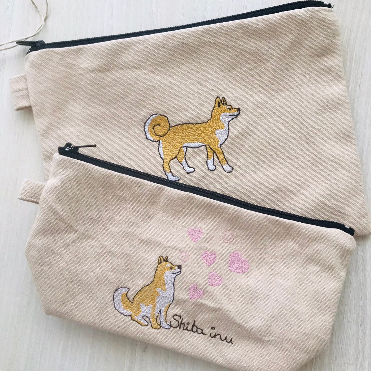 Excited to share the latest addition to my #etsyshop: Zipper Pouch Shiba inu etsy.me/3vA9pUV #beige #bohohippie #madeinfrance #zipperedpouch #pursepouch #smallpouch #makeuppouch #travelpouch #travelcosmeticbag #etsybranding #shibamania #shibainu #柴犬