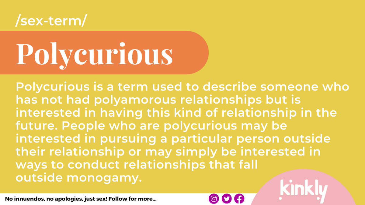 kinkly's tweet photo. Being #polycurious is not necessarily a stepping stone to becoming #polyamorous, it simply means you might be open to other types of relationships in the future: https://t.co/ClllI0HIli #sexterms #nonmonogamy #polyamory https://t.co/62cKW5T8Qw