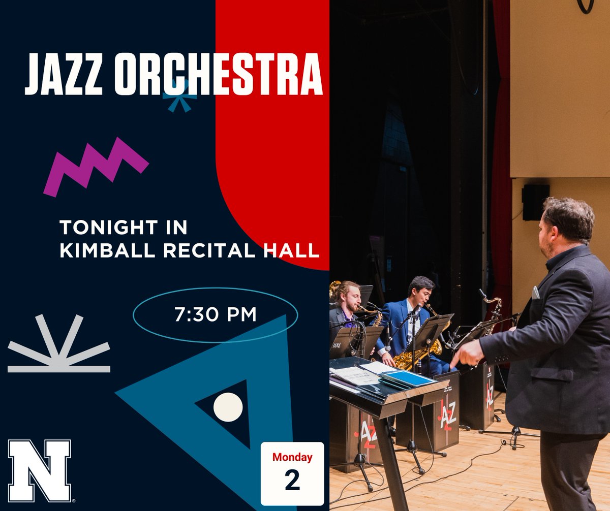 TONIGHT in KIMBALL HALL at 7:30 come see JAZZ ORCHESTRA in their last performance of the semester! These are some tunes you'll definitely want to hear! See you there!