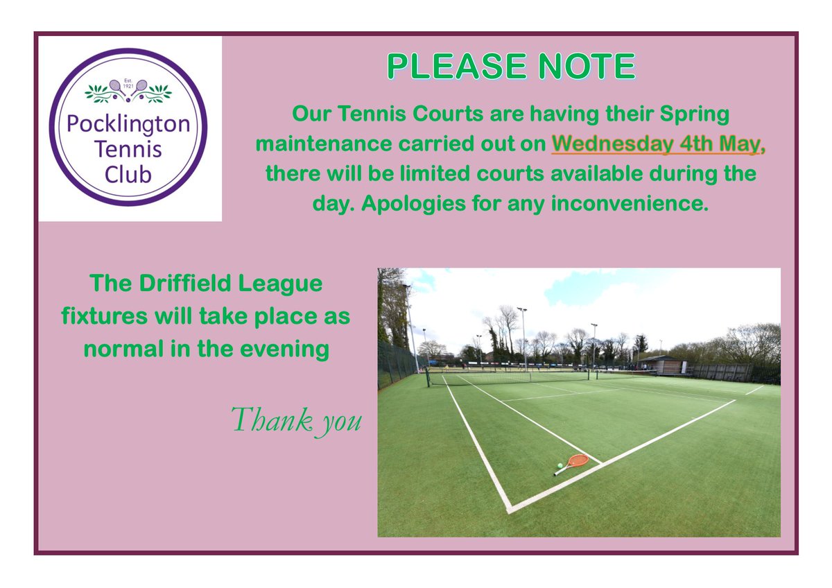 Pocklington Tennis (@pocktennis) on Twitter photo 