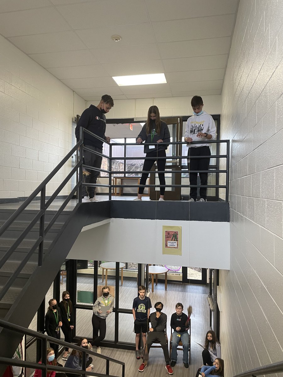 Homer33c's tweet photo. HJH students in Discovery class recently tested their bungee jumps! Students used knowledge of slope, scatter plots, lines of best fit & technology to determine the amount of rubber bands needed so their Barbie has a safe, yet thrilling jump. #NoPlaceLikeHomer #Every33CDayCounts https://t.co/OIF6Nudp7N