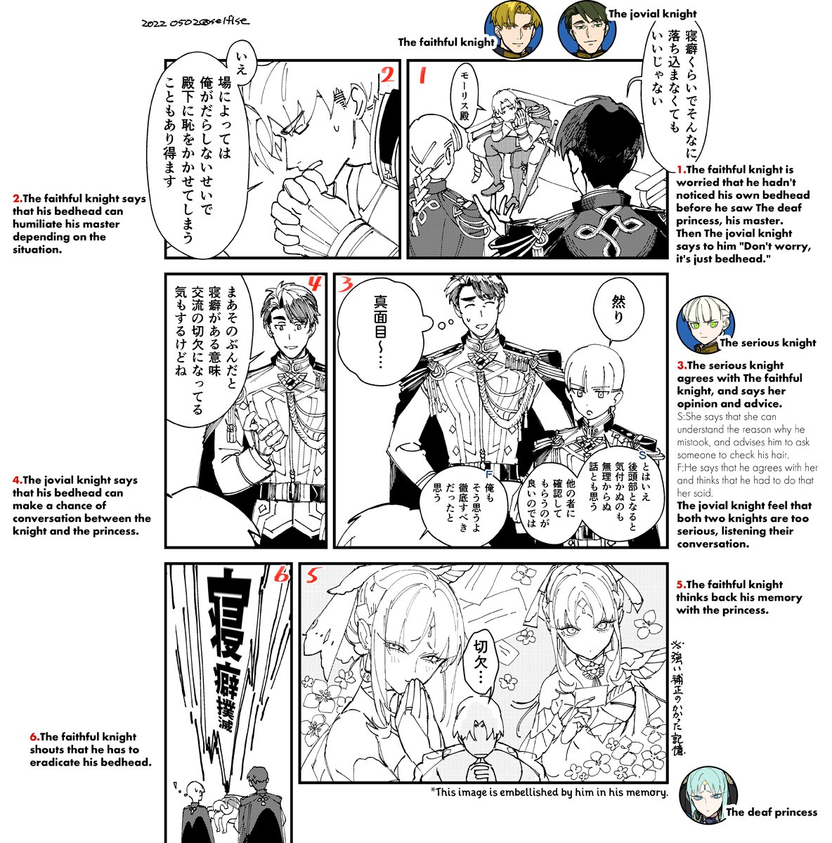 Recently, little by little, I'll stop using English again , so I tried explaining each panels on this manga in English not to forget English today.
I can't translate conversation but I can somehow explain what happens on panels in English (maybe...). 😌 