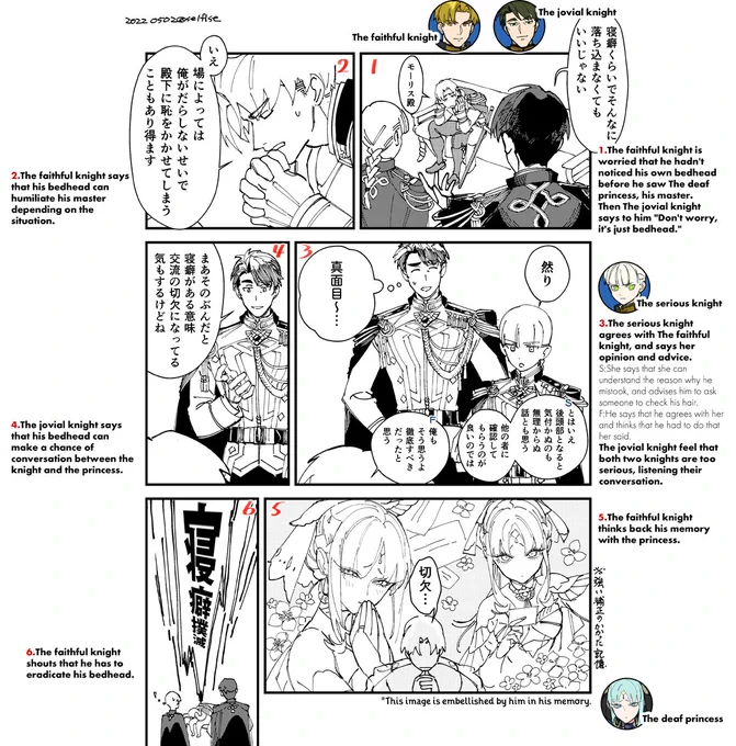 Recently, little by little, I'll stop using English again , so I tried explaining each panels on this manga in English not to forget English today.I can't translate conversation but I can somehow explain what happens on panels in English (maybe...).  