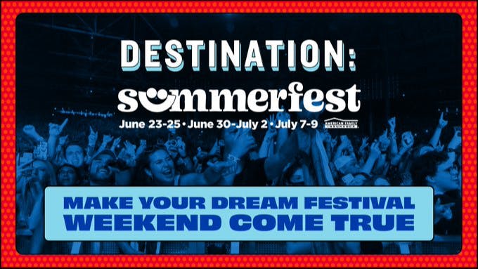 AmfamQ's tweet photo. Here's a chance to win a pretty cool Summerfest experience! My company (@AmFam) is partnering with @Summerfest to give away a VIP festival experience for 2, including tickets, travel and more. Check it out. #iWork4AmFam https://t.co/99HaVJaKGH https://t.co/6dWkrXMEFD