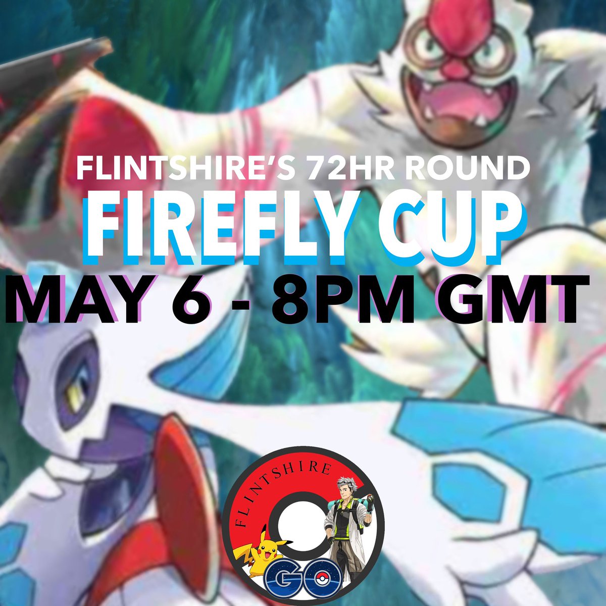 Just a reminder that Flintshire's 72 HR round Firefly cup starts this Friday at 8pm UK time! All are welcome, usually 7 rounds!

RTs welcome
#silph #battlers

silph.gg/t/2cnj