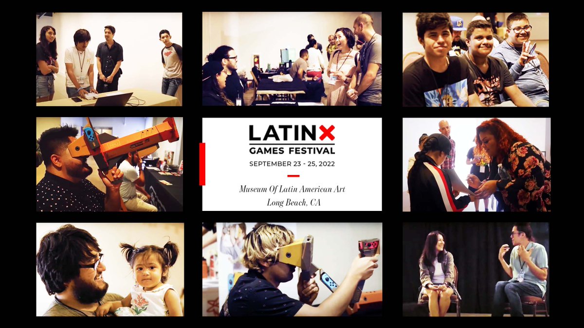The 4th Annual Latinx Games Festival is returning In-Person and Online at The Museum of Latin American Art (MOLAA) in Long Beach, CA!

September 23-25, 2022

Apply to participate In-Person and Online below!

Speaker Reg🗣 bit.ly/lgf22speaker
Game Reg👾 bit.ly/lgf22game