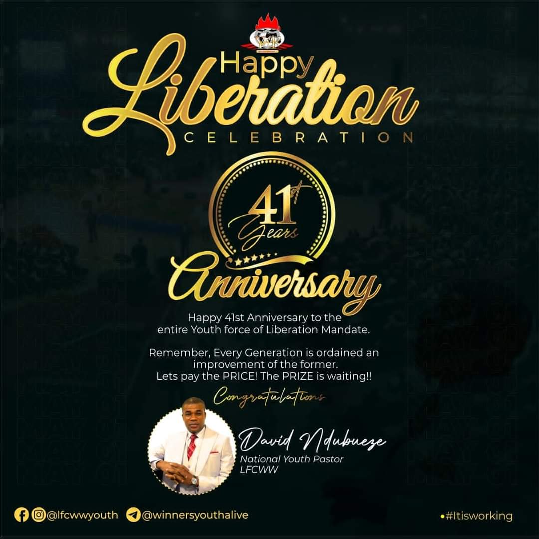 Youthalivejakpa's tweet image. One bold statement:
To God be all the Glory 

Word of the Day: 
These Rising Giants shall only rise higher.
Youths are saying Amen
#yafjakpa
#WeMove 
#Itisworking
#41LiberationMandateAnniversary
#LivingFaithChurch
#BishopDavidOyedepo
#PastorFaithOyedepo