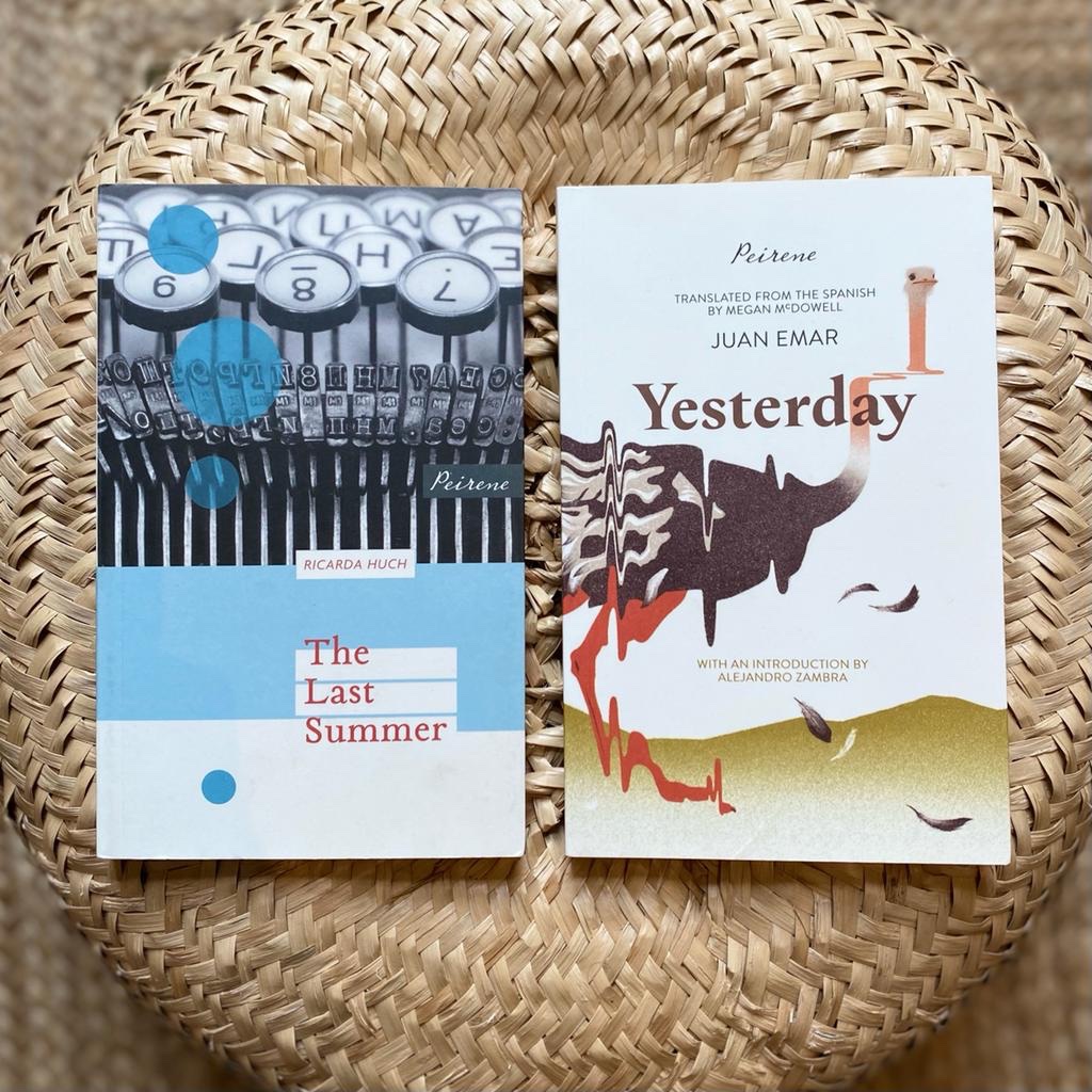 PeirenePress's tweet photo. From here on we’ll be having weekly half-price sales on selected titles—this week you can get THE LAST SUMMER by Huch, tr. Bulloch, and YESTERDAY by Emar, tr. McDowell for a cool £6 each. Two 20th century classics brought into English by Peirene. 

https://t.co/IVRaT0Cxxe https://t.co/7UwdS7XN4a