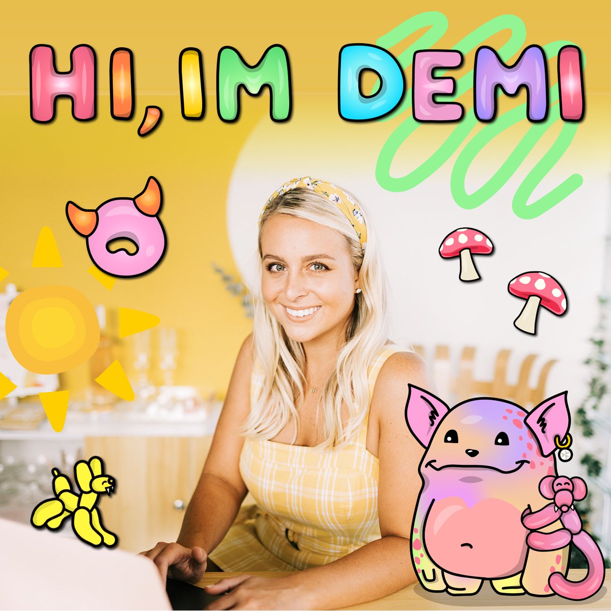 civvy's tweet photo. hi, im demi 🎨 artist &amp; founder of @mushy

playful mushy little monsters roaming the mushiverse. vulnerable, yet brave. ambitious, but selfless. 

the mushiverse is a judgement free collaborative space to connect, collaborate, inspire &amp; grow.

join us🙂: https://t.co/b9SwitHnsg https://t.co/DCs3lOgDkz
