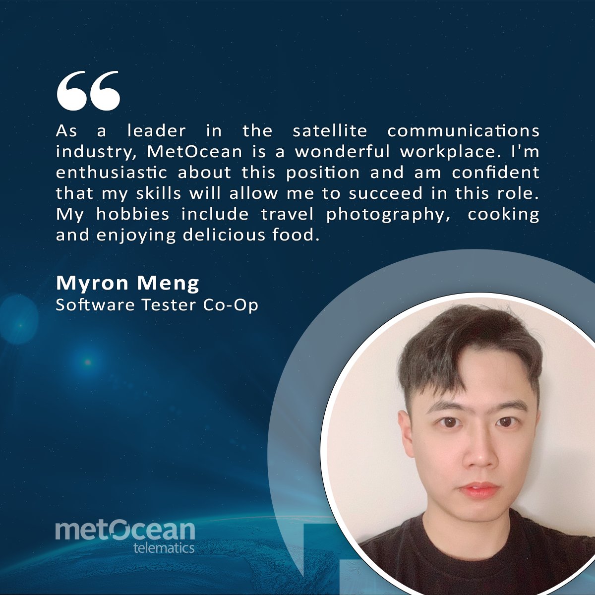 MetOceanT's tweet photo. MetOcean would like to wish a warm welcome to our Summer Co-op Students! This semester, we are welcoming @DalhousieU and @NSCCnews students Myron Meng, Dev Gaurangkumar Sukhadia, and Gordon Walsh to the MetOcean team. 

Welcome aboard!

#MetOceanTeam #CoopStudents https://t.co/DW5WQFYlNv