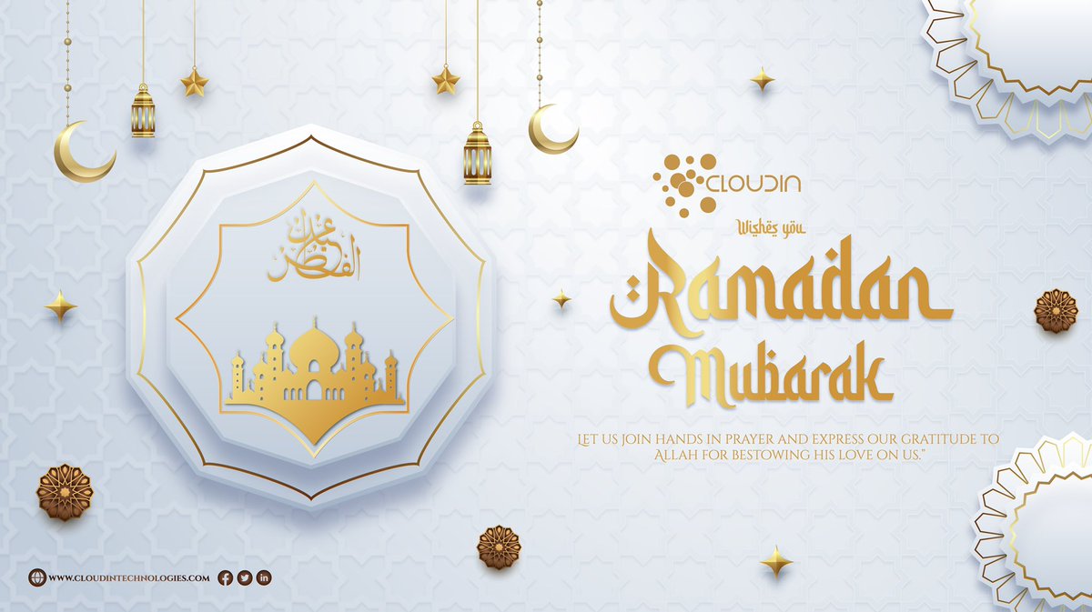 Cloudinlabs's tweet photo. This is the day when we should pay gratitude to the divine light for all the wonderful things around us. Eid Mubarak!
#ramadan2022 #cloudin #wishes #web3 #Company https://t.co/DRhL9TKM3U