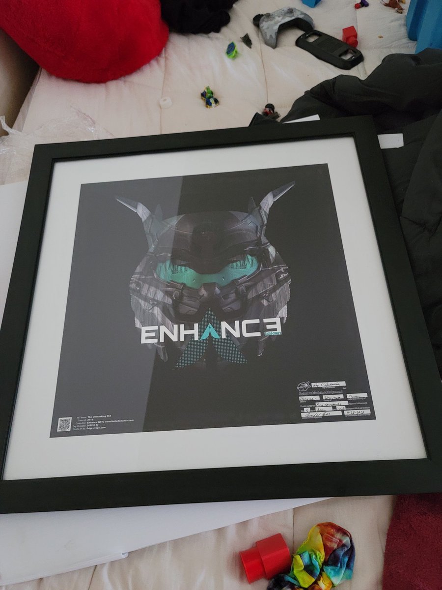 TruthSauce_PB's tweet photo. @TheScotchFox @HelloEnhance I'm just going to post my favorite of my 6, which I received the physical print of yesterday thx to @Edgewraps_Roy. LFG!
#EnhanceMasks × #EnhancedApes
#BUIDLCrypto #Eunit
#NFTs #NFTCommunity #NFTProject #NFTcollectibles #NFTCollection #NFTGiveaways #Teslagiveaway #LamboGiveaway https://t.co/Yv5HnoXVpL