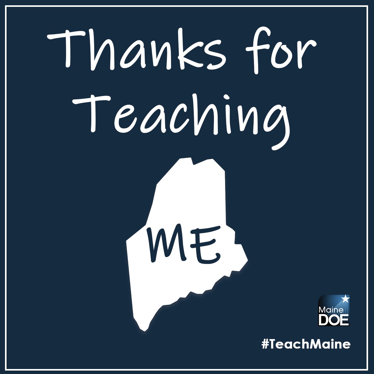 mdoenews's tweet photo. Happy Teacher Appreciation Week! Maine schools are filled with amazing heroes. Share this graphic and a message to let the teacher or teachers in your life know how amazing they are! #ThankATeacher #TeacherAppreciationWeek https://t.co/brHwZZbP49