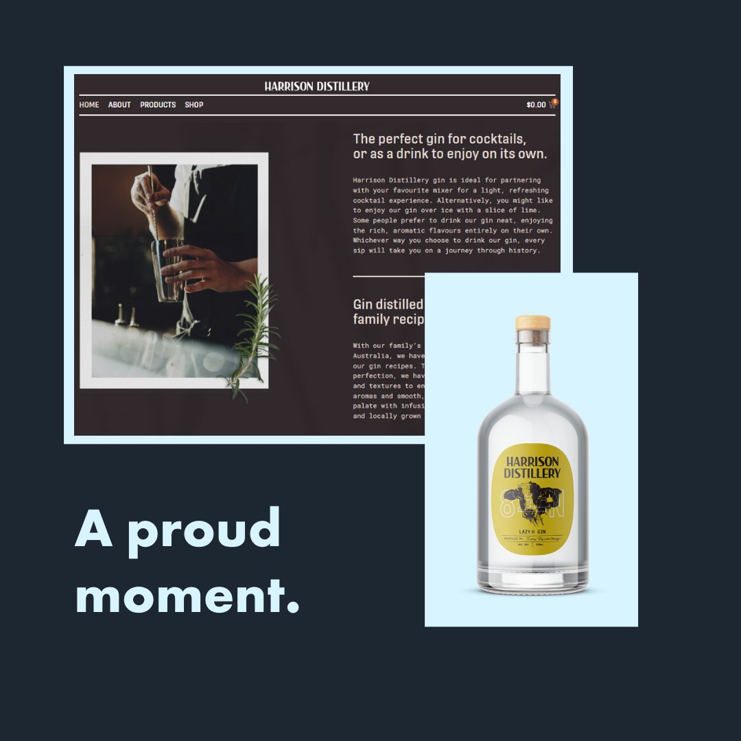 calumoptimise's tweet photo. Today, I bought a gift for a client!

A bottle of Gin from Harrison Distillery, a client we did the branding for and more.

It was a proud moment to be able to buy a gift for a client, from a client.

#proudmoment #lovemyjob #branddesign #labeldesign #branding #gindistillery https://t.co/zv9D0uGaLB