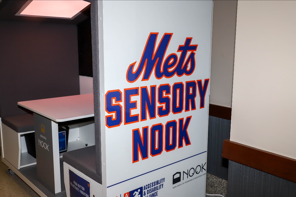 xportlab's tweet photo. NY Mets bring Sensory Nook to Citifield - https://t.co/0kP9UeoBL5 #nookpod #sensorystadiums #nookrevolution https://t.co/olJrxm8JQ8