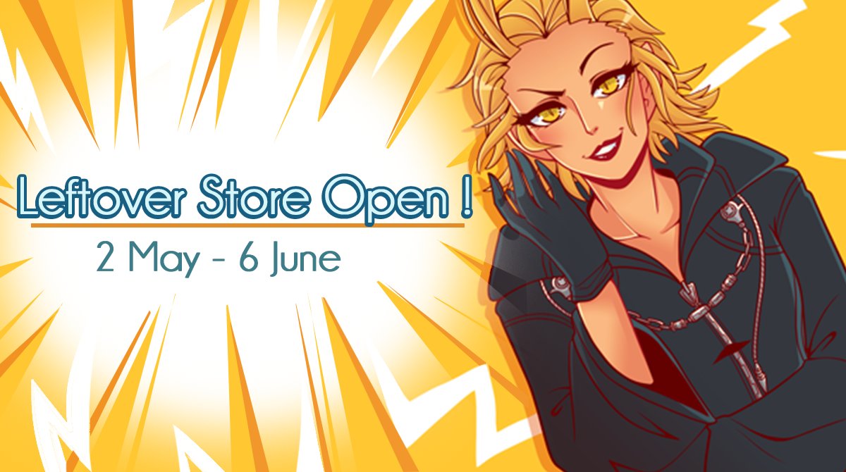 larxine_'s tweet photo. Our leftover store is now open! It will be open until June 6th. If you missed out on pre-orders, now's your chance to snag a copy!

https://t.co/rTxnL0LzBC https://t.co/MCUJbr1Jvr