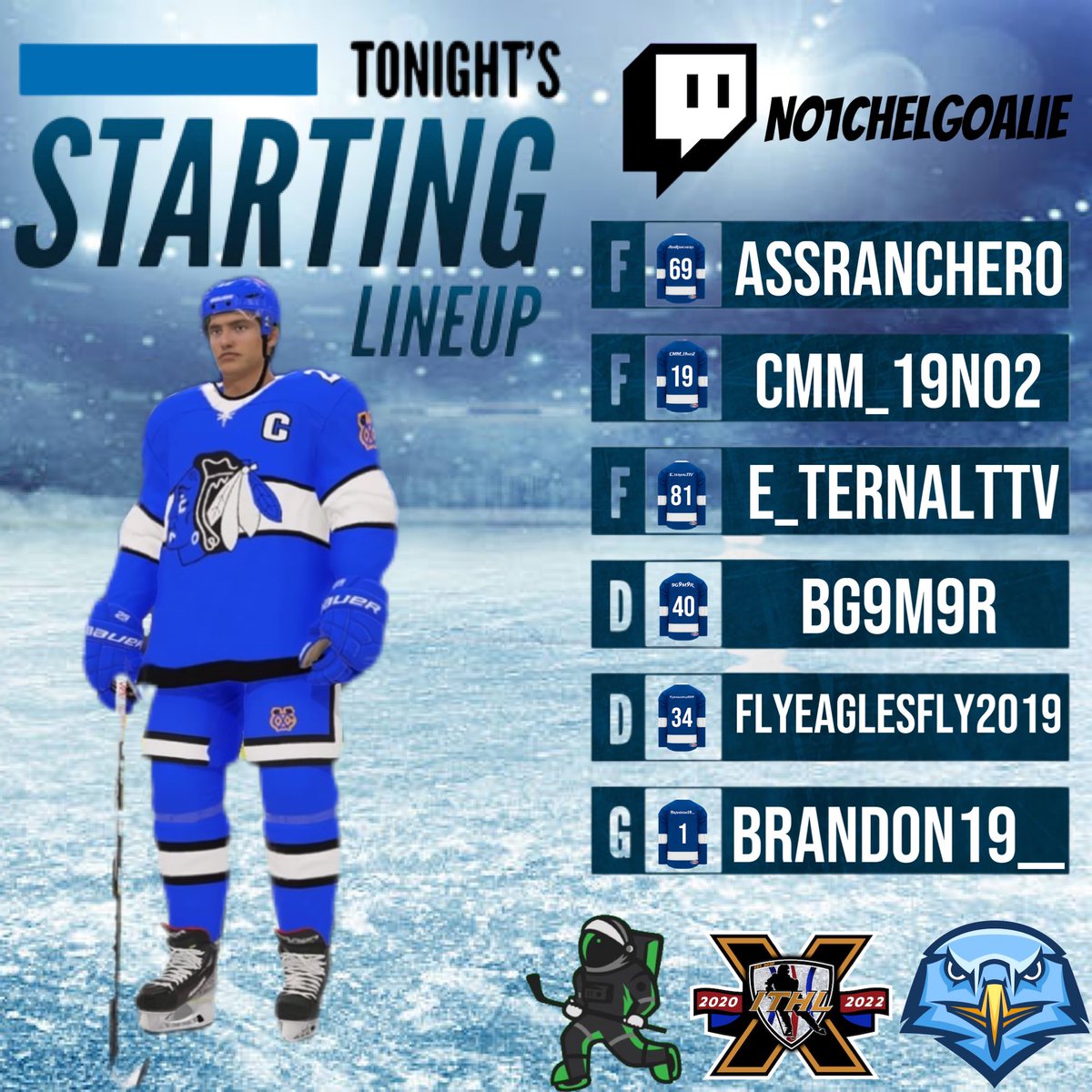 Lineup VS <a href="/BardownskiITHL/">Bardownski Hockey</a>!
