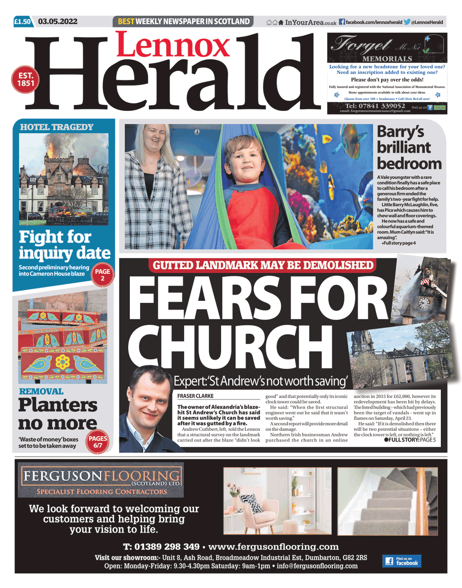 LennoxHerald's tweet photo. Here's a preview of this week's Lennox. Out in shops now. https://t.co/2SHZiDG4eo