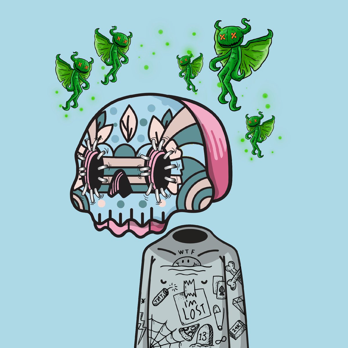 FelipeMIXA's tweet image. - 2 Otherside Land bought.
- 10 NFT WLRDS staked.
- 1 NFT WLRD for P2E already rewarding.
- 35k $$$ monthly lottery for holders.
- x1000 new collection airdrop to holders.
- Best "familia" ever.
- Great Art 700+ traits.
...

You need more reasons to choose @los_muertosNFT ?