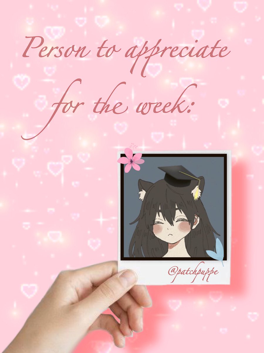 technotwtpos's tweet photo. The admins have chosen a cool cat to appreciate! @patchpuppe! Subscribe to Patchpuppe on AO3!

Reply something nice and things you appreciate about Patch. Make sure to tag Patch and do NOT use any pronouns (use Patch’s name). Admins will also reply things we like about Patch. ♡ https://t.co/8LCYR15iMr