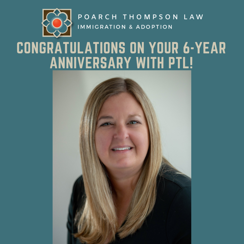 PoarchLaw's tweet photo. Congratulations Cari on your 6 year anniversary with Poarch Thompson Law! Thank you for all that you do! https://t.co/OiVgfI8DCn